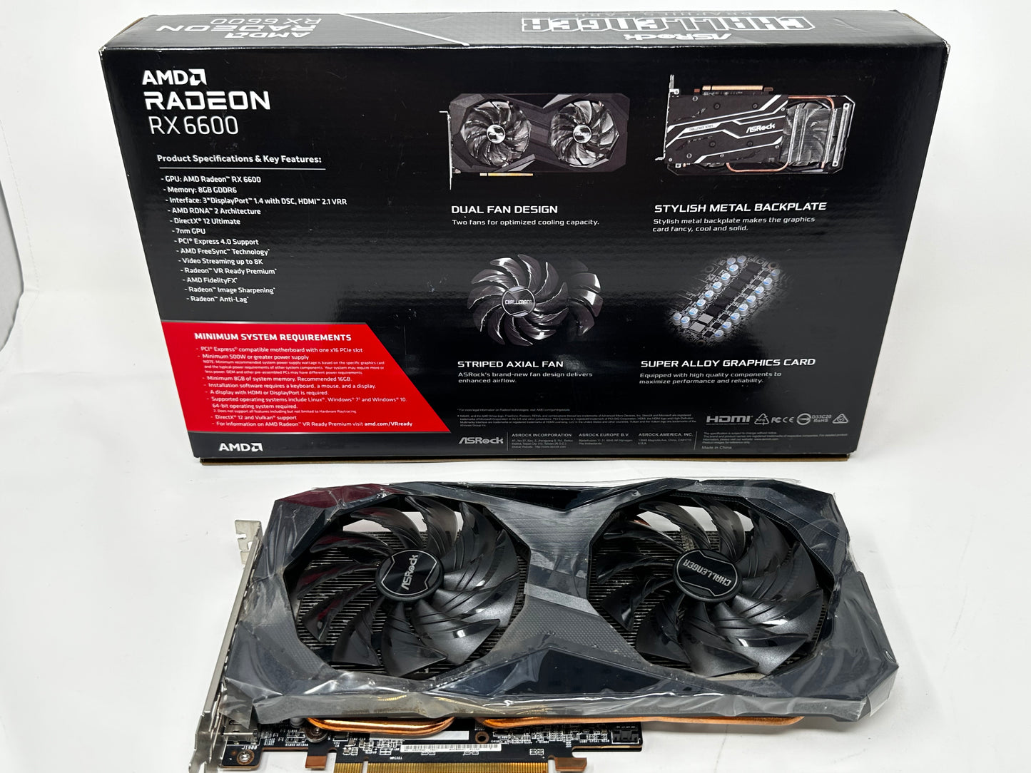 AMD Radeon™ RX 6600 Challenger D 8GB